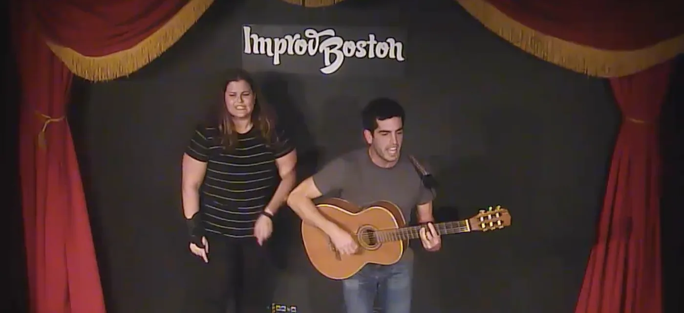 Laugh Tracks performing live at ImprovBoston's Battle Royale